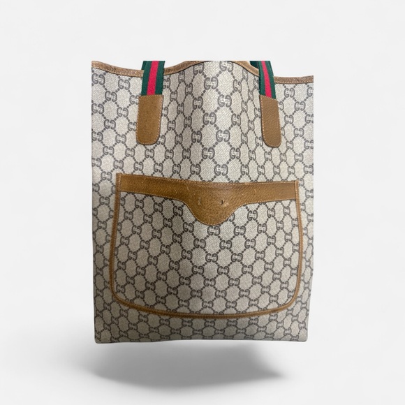 Gucci Plus Collection Beige and Brown Monogram Tote - Picture 4 of 7